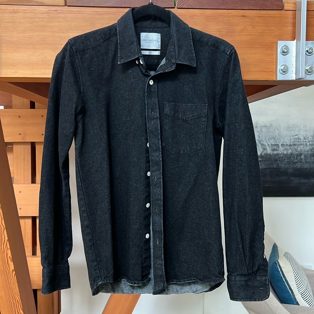 Saturdays New York denim button up
